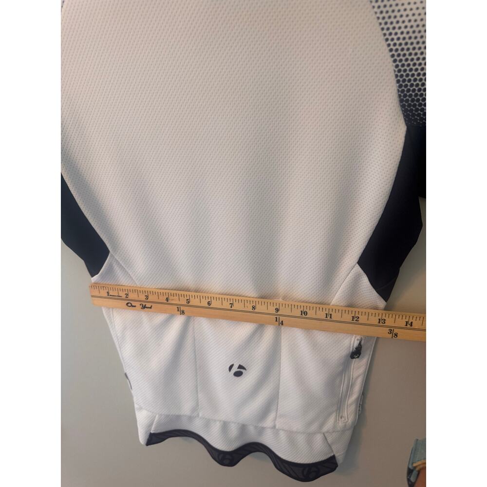 Bontrager Women's Cycling Jersey XS White Black Full Zip Rear Pockets EUC - Picture 4 of 8
